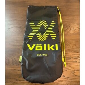 VOLKL SINGLE TENNIS RACQUET DRAWSTRING BAG Cool Black With Neon Yellow Logo